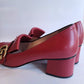 Gucci Red GG Marmont Fringe Heel 37