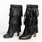 Jimmy Choo fringed leather boots 39.5