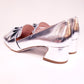 Miu Miu Silver Leather w/Bow Heels 38