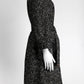 Louis Vuitton Multicolor Tweed with Black Leather Detail Coat 38