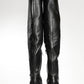 KHAITE CLIVE 35 LEATHER OVER-THE-KNEES BOOTS - SIZE 37