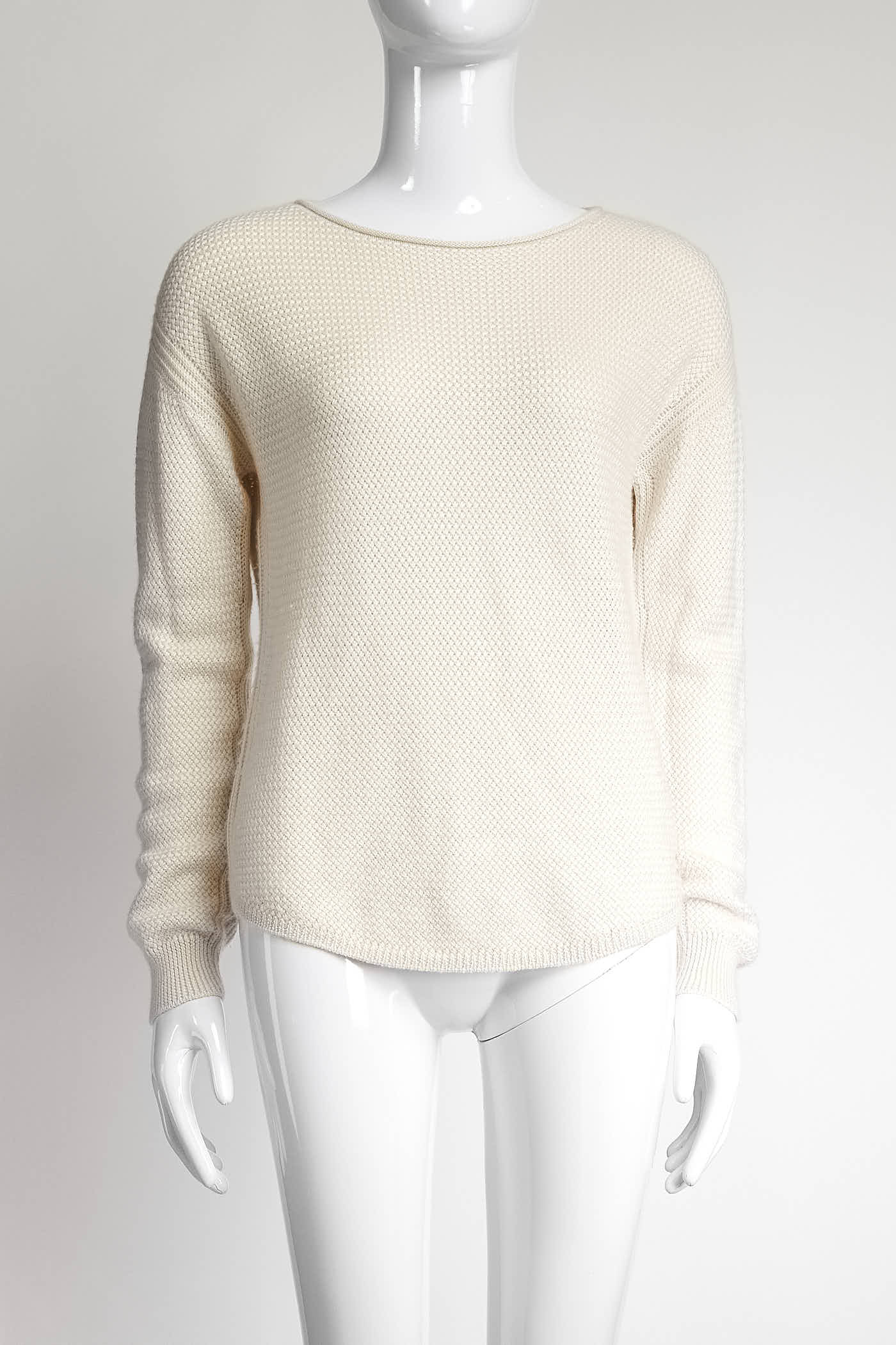 Loro Piana Cream Kint Sweater 42
