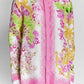 Versace Pink Floral Silk Blouse 38