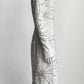 Georges Hobeika White Lace with Sequin Dress 38