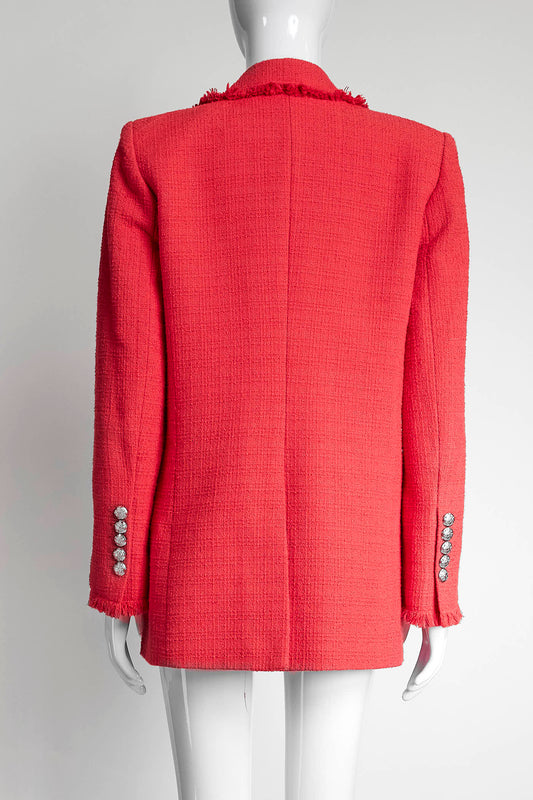Veronica Beard Red Tweed Blazer 4
