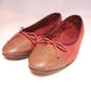 Chanel Orange Flats 39