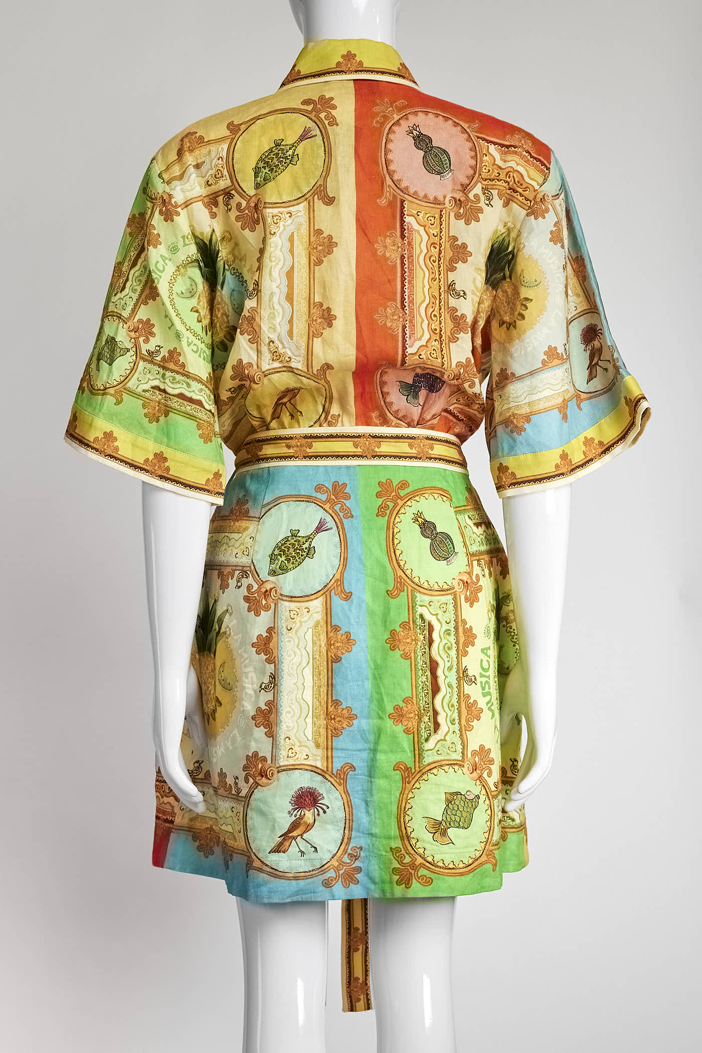 Alémais Yellow Pineapple Printed Dress 10
