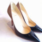 Christian Louboutin Black Nude Ombre Patent Leather Heels 37