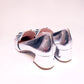 Miu Miu Silver Leather w/Bow Heels 38