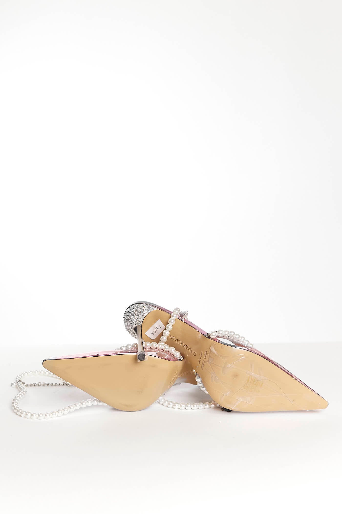 MACH & MACH Diamond of Elizabeth crystal-pearl pumps 39