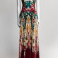 Oscar de la Renta Halter Maxi Long Dress with Pleated Detail 10