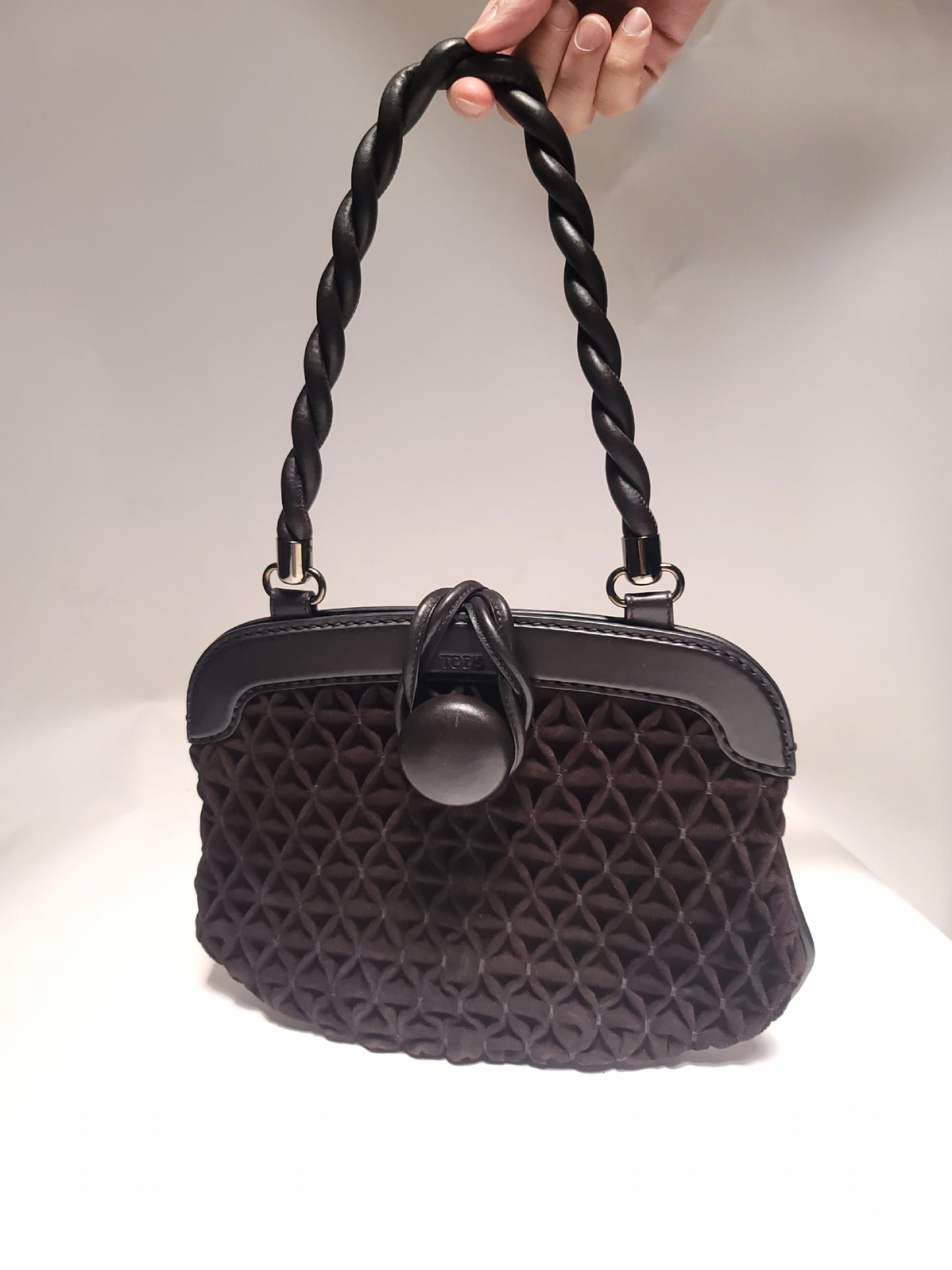 Tod's Brown Suede Shoulder Bag