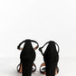 Manolo Blahnik Black Suede Sandals 39.5