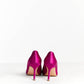 Manolo Blahnik Satin Crystal Hangisi Pumps 37.5