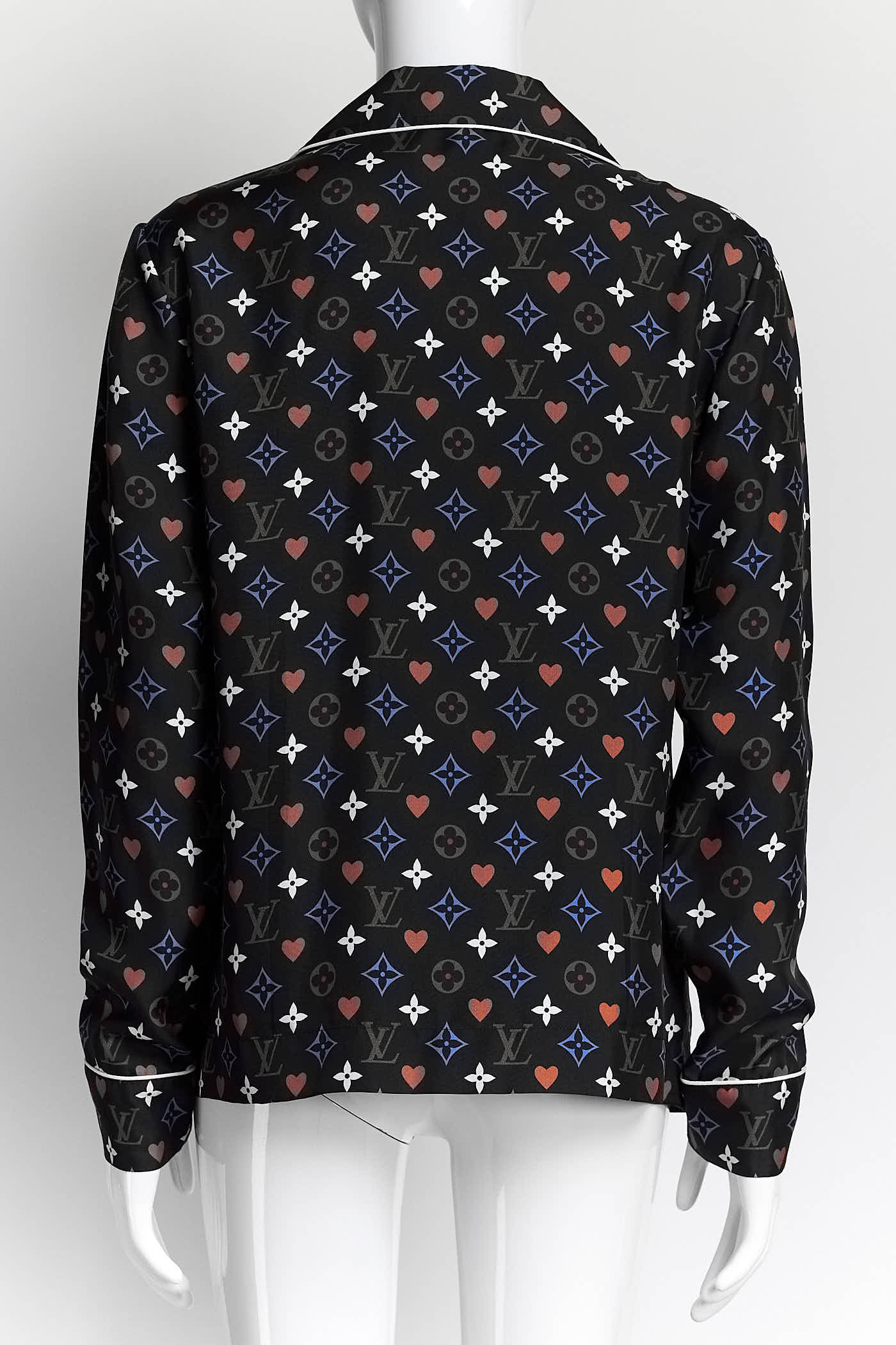 Louis Vuitton "Game On" printed silk shirt 36
