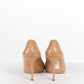 Prada Beige Textured Leather Pumps 41