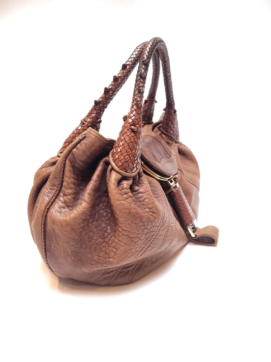 Fendi Intrecciato Top Handle Bag