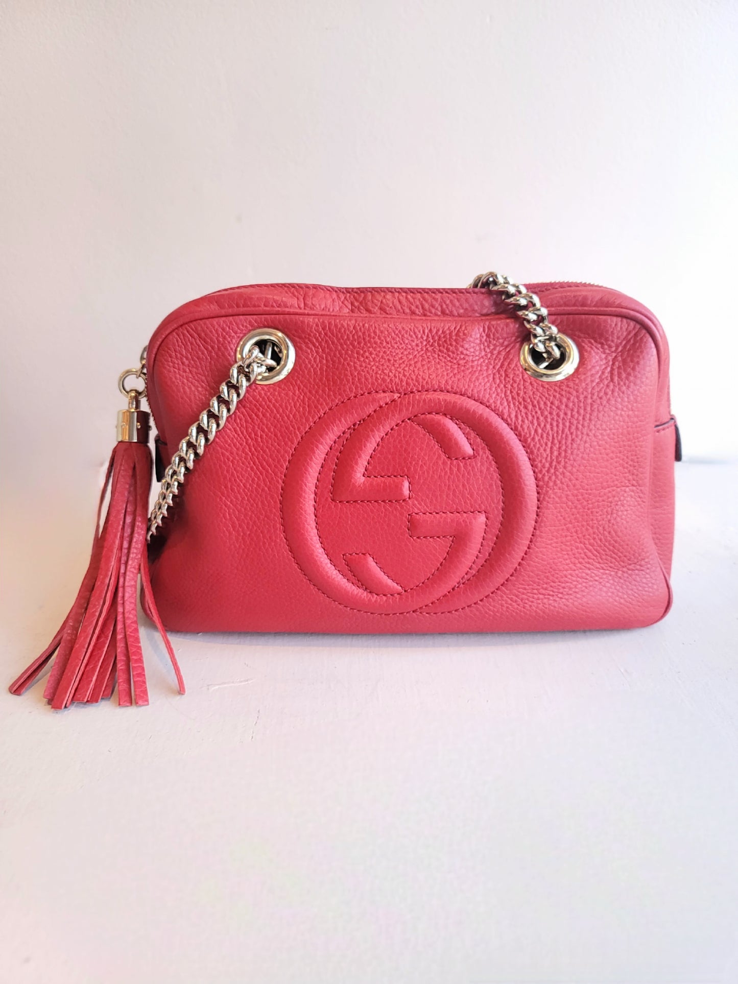 Gucci Red Soho Shoulder Bag