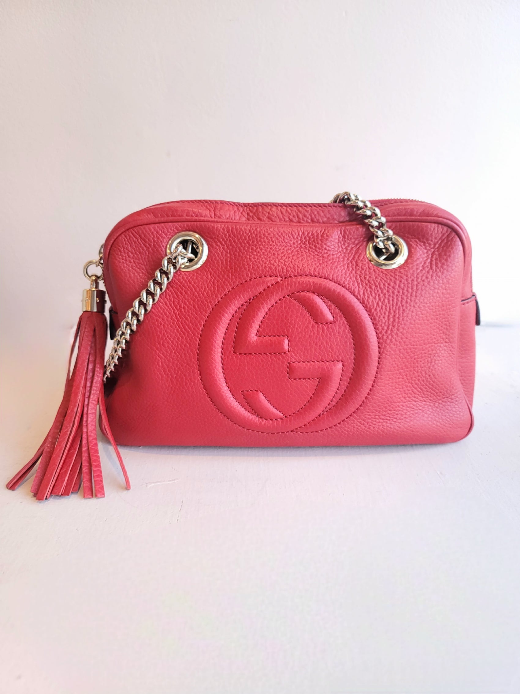 Gucci Red Soho Shoulder Bag
