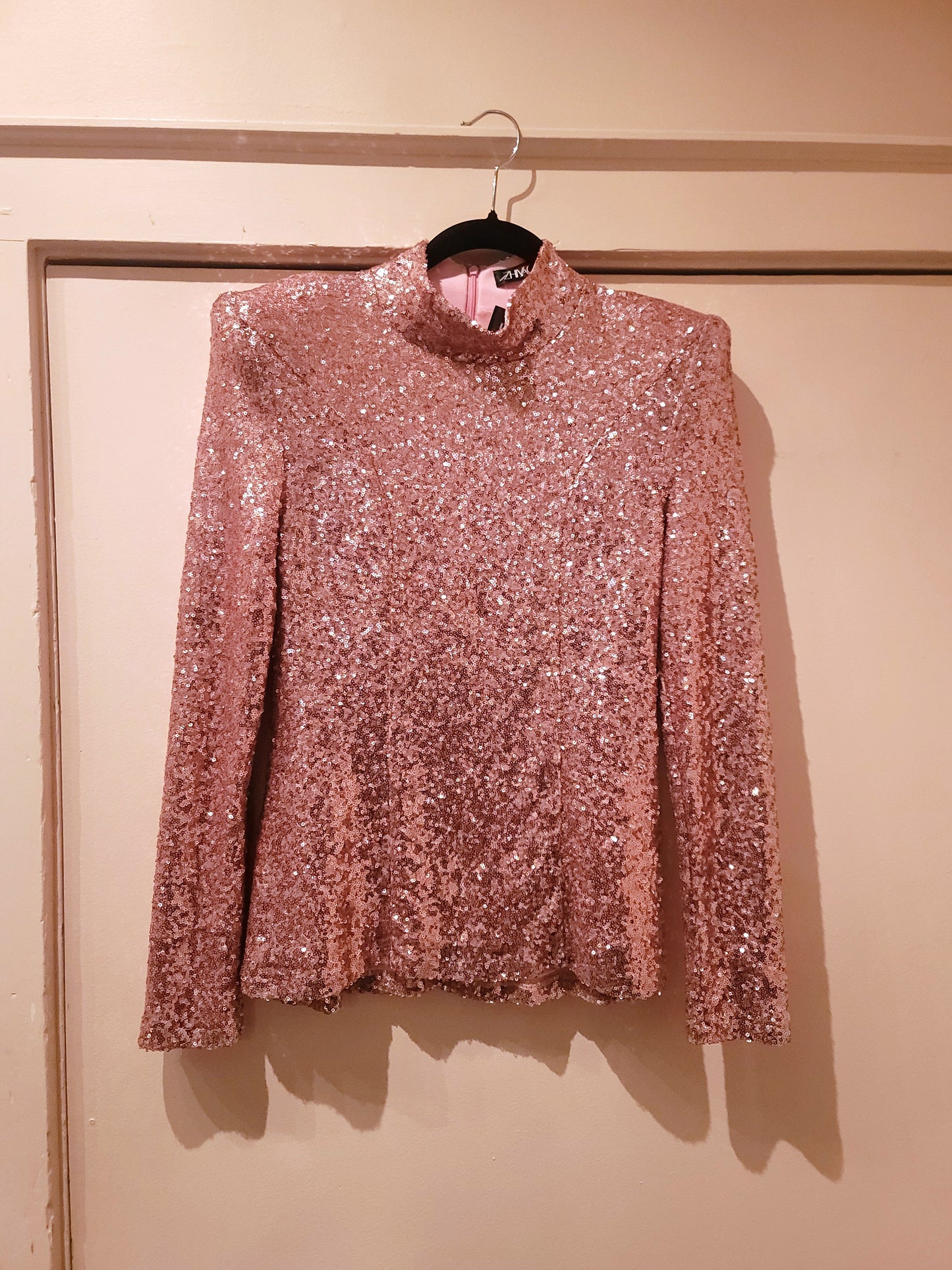 Zhivago Pink Sequin Top S