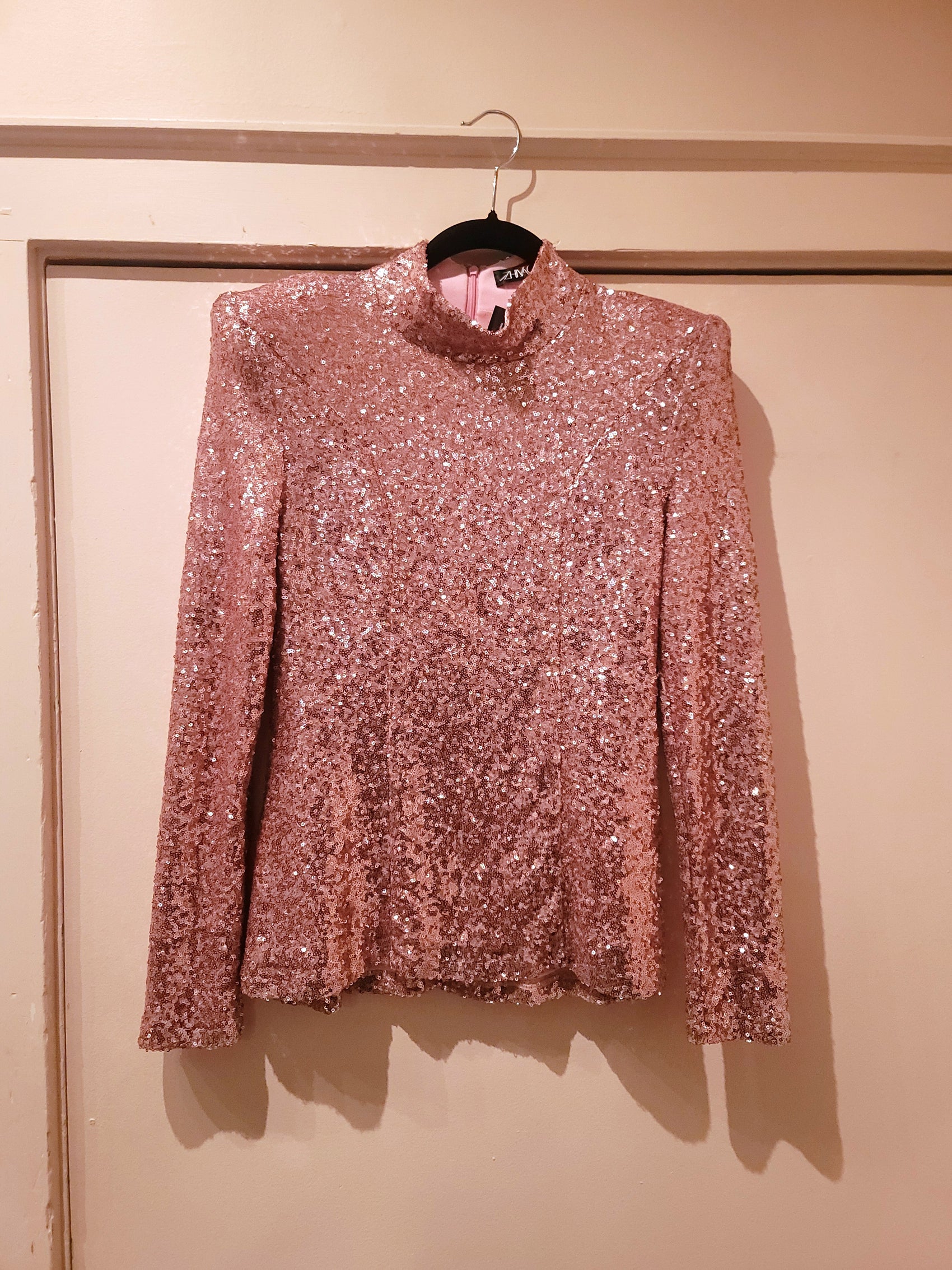 Zhivago Pink Sequin Top S