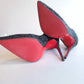 Christian Louboutin Black Crystal Incrusted Heels 37