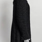 Chanel Fall/Winter 2002 Navy Boucle Tweed Coat 42