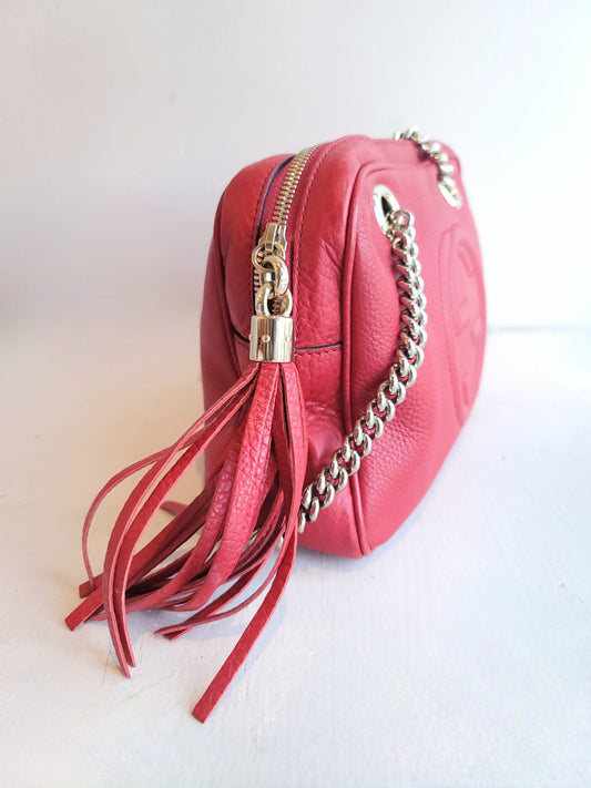Gucci Red Soho Shoulder Bag