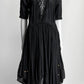 Zimmermann Black Embroidered Crew Neck Dress AU1