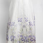 Zimmermann White with Purple Floral Print Skirt 1
