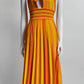 Carolina Herrera Orange Midi Knit Dress S