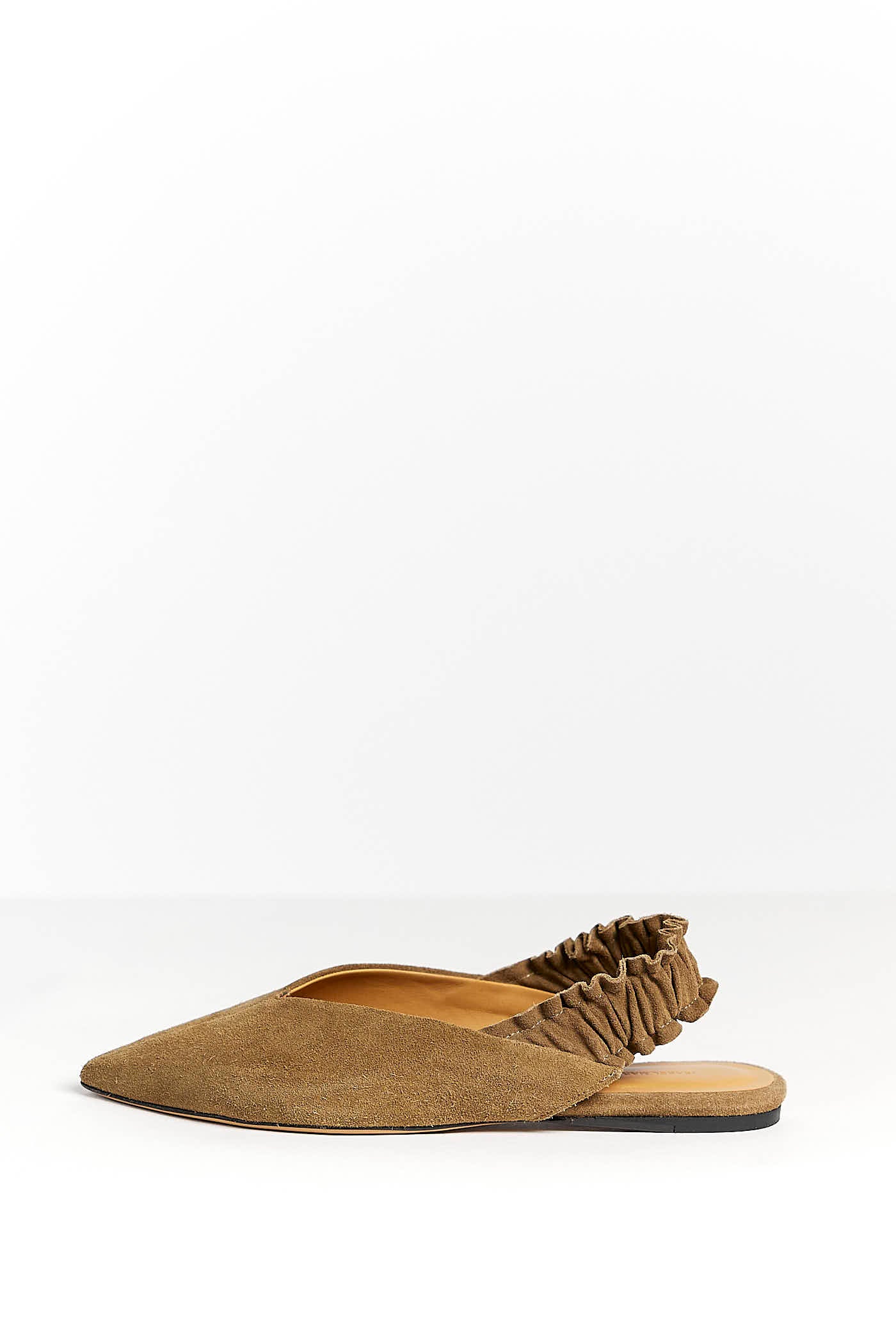 Isabel Marant Linta Suede Slingback Flats in Green 38