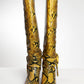 Rosetta Getty Yellow Snake-Print Leather Boots 37