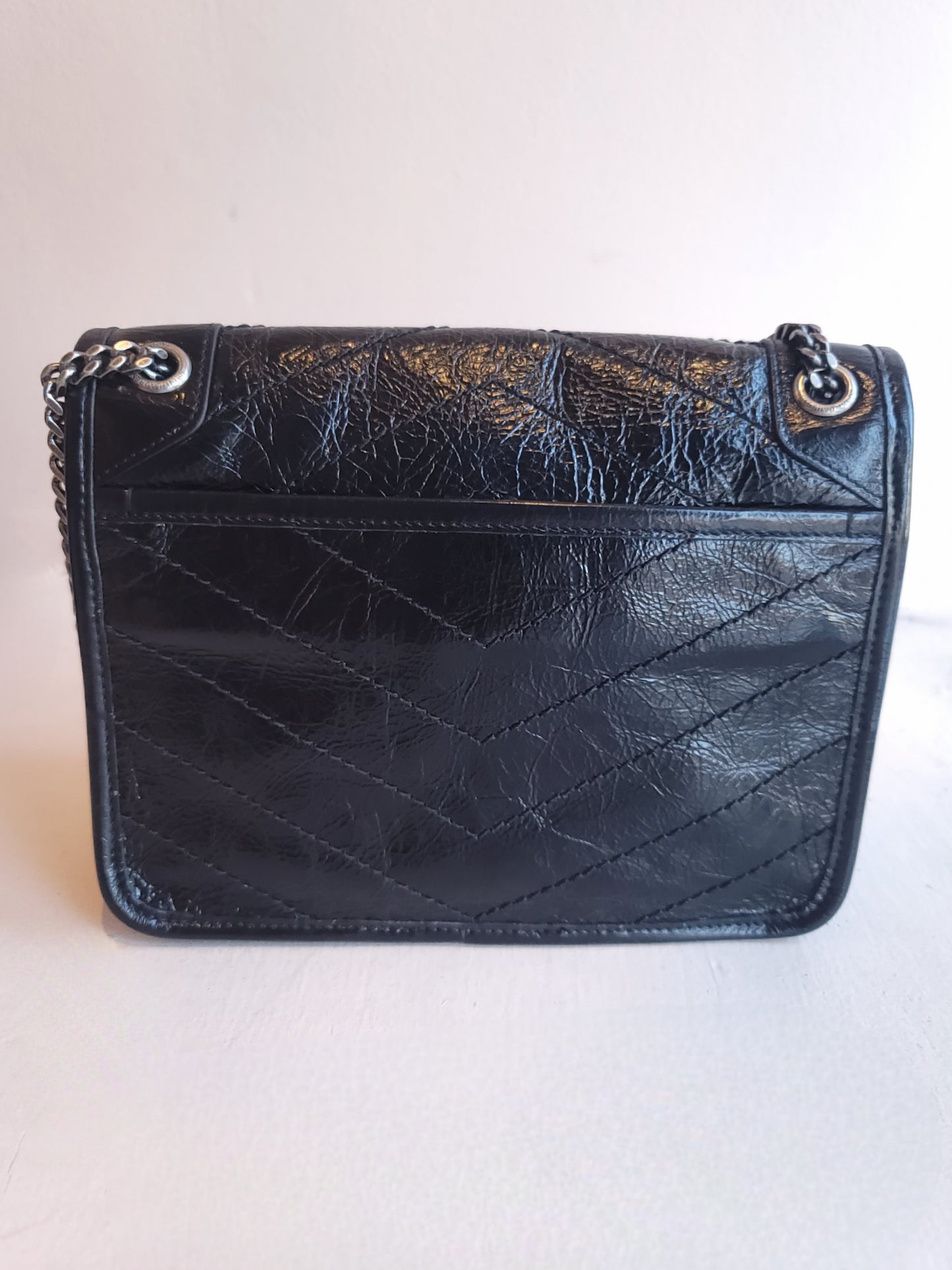 Saint Laurent Niki YSL Monogram Leather Chain Bag