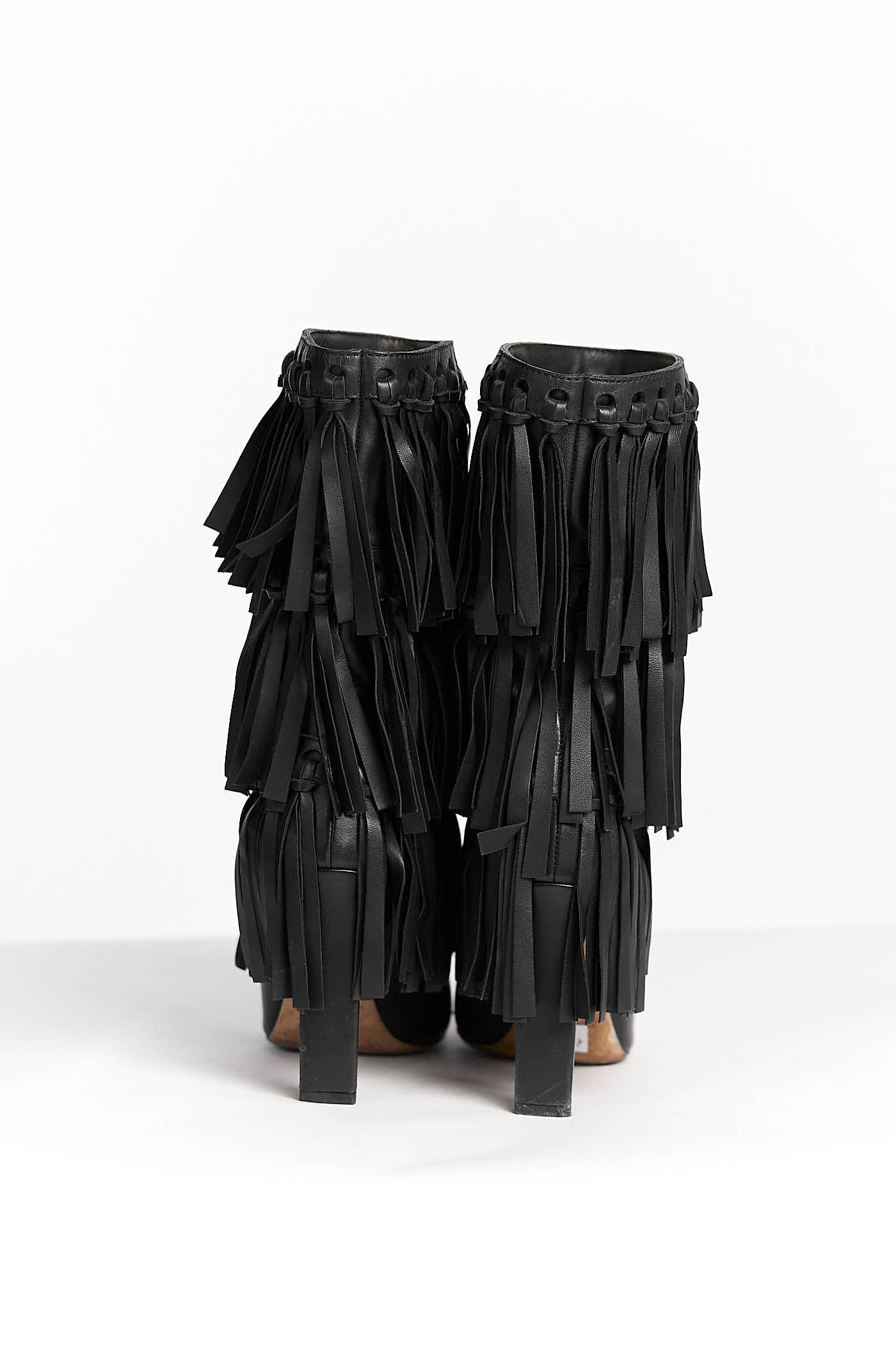 Jimmy Choo fringed leather boots 39.5