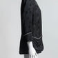 Smythe Black Cropped Jacket with White Pipeline 6