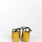 DRIES VAN NOTEN Yellow Suede Sling-back Pumps 37.5