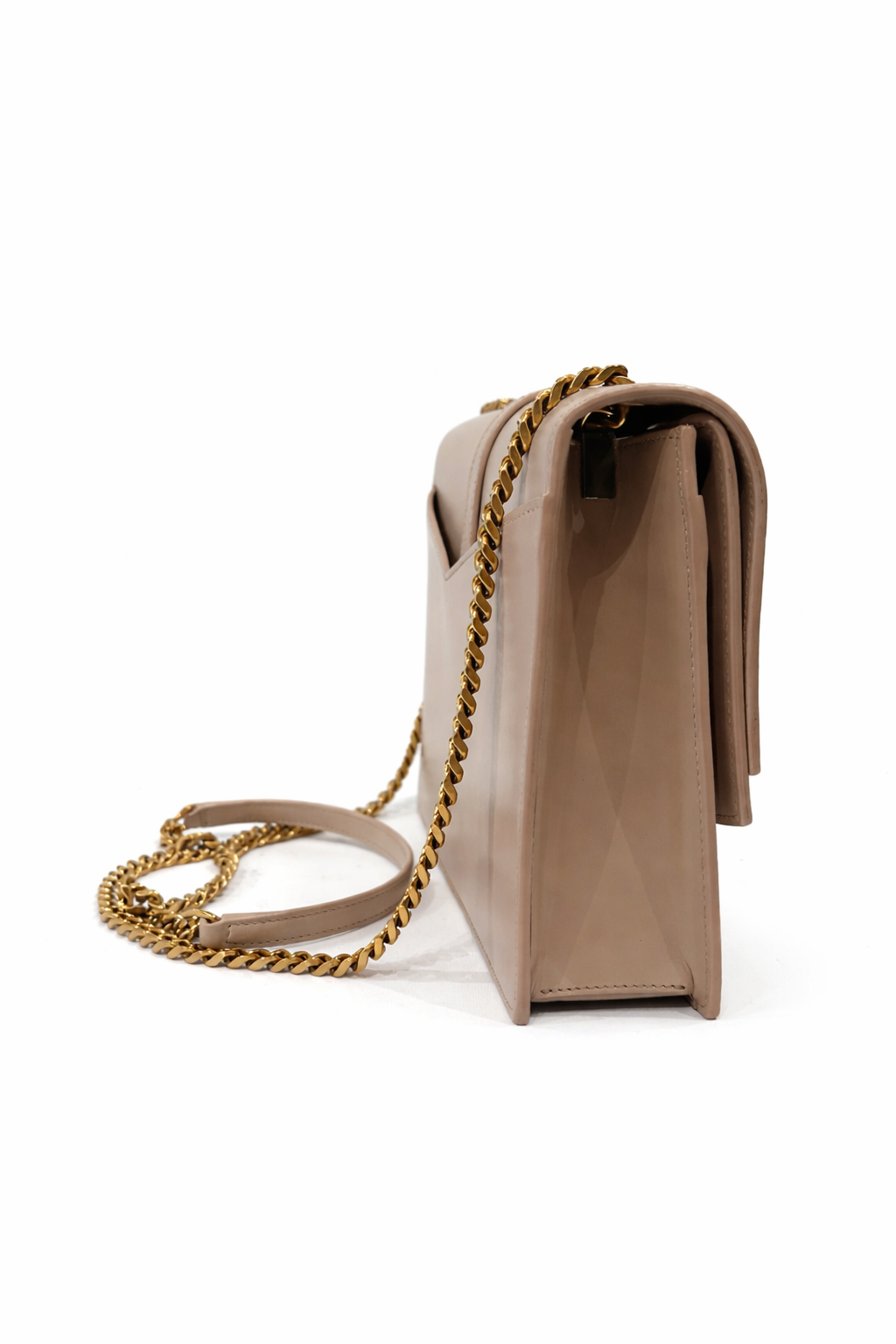 Saint Laurent Beige Leather Sunset Small