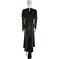 Attico Galaxy Black Long Dress