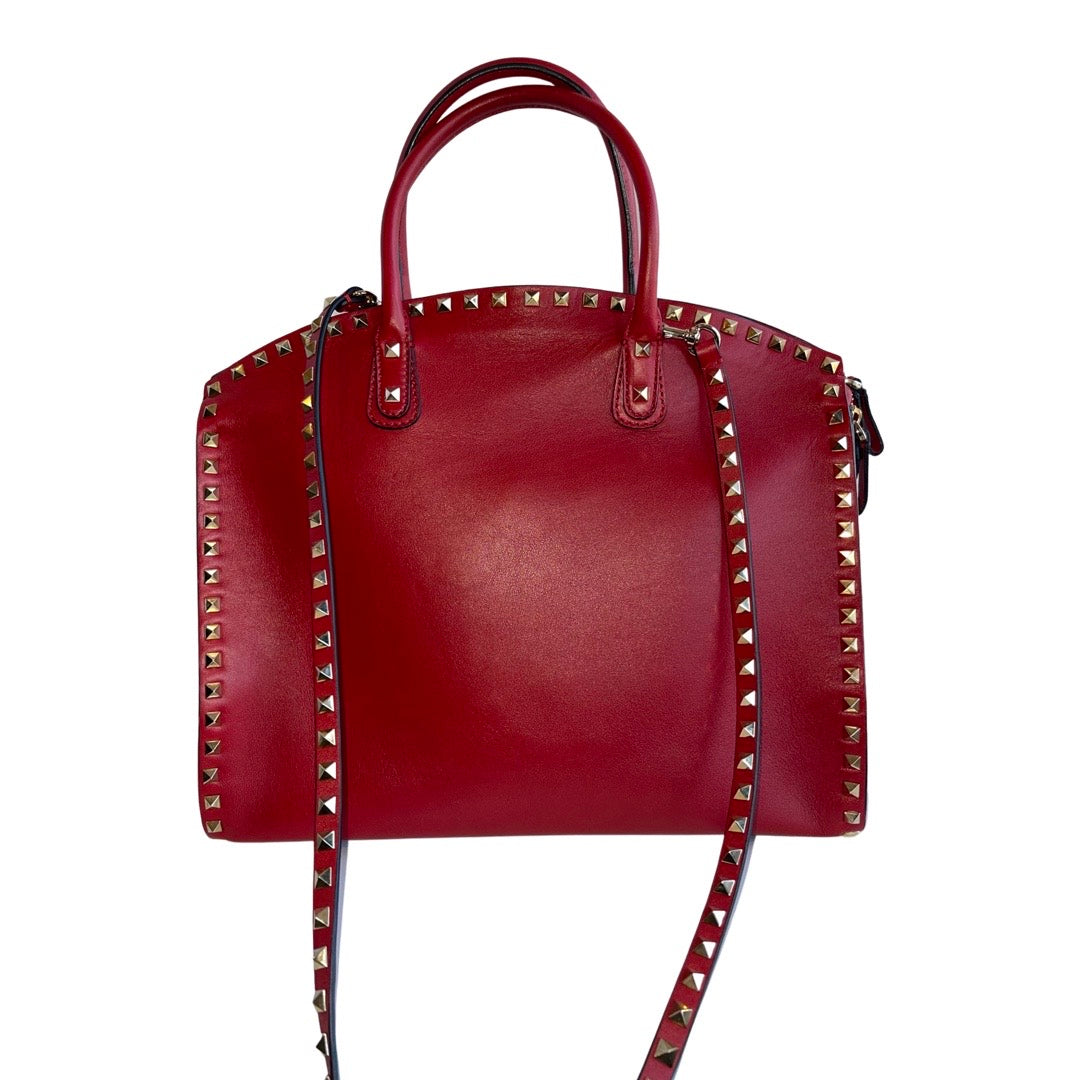 Valentino Red with Rockstuds Tote Bag