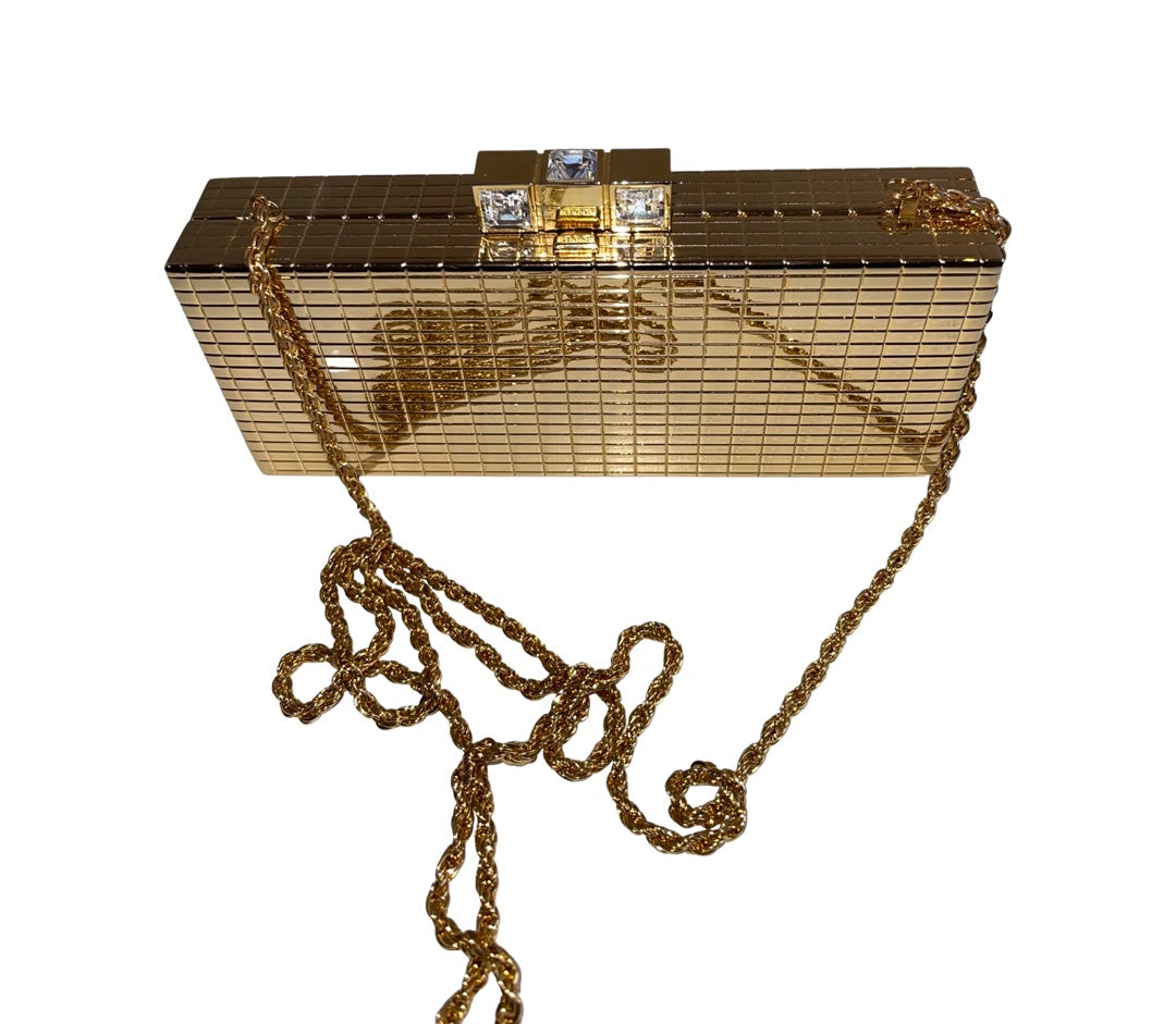 RODO Gold Clutch with Chain